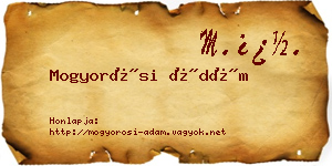 Mogyorósi Ádám névjegykártya