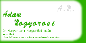 adam mogyorosi business card